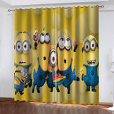2025 NEW Minions Curtains Cosplay Blackout Window Drapes Room Decoration